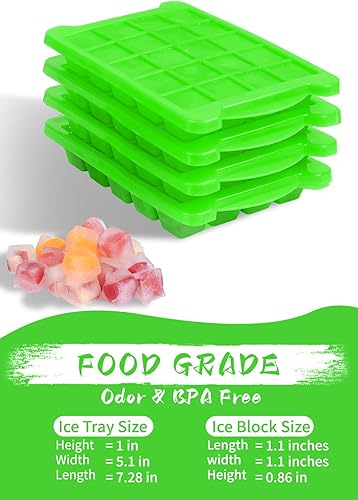 Miniatura 2 de Bandeja para cubitos de hielo, bandejas redondas para cubitos de hielo con tapa y contenedor, bolsa de almuerzo aislada, molde para hacer bolas de
