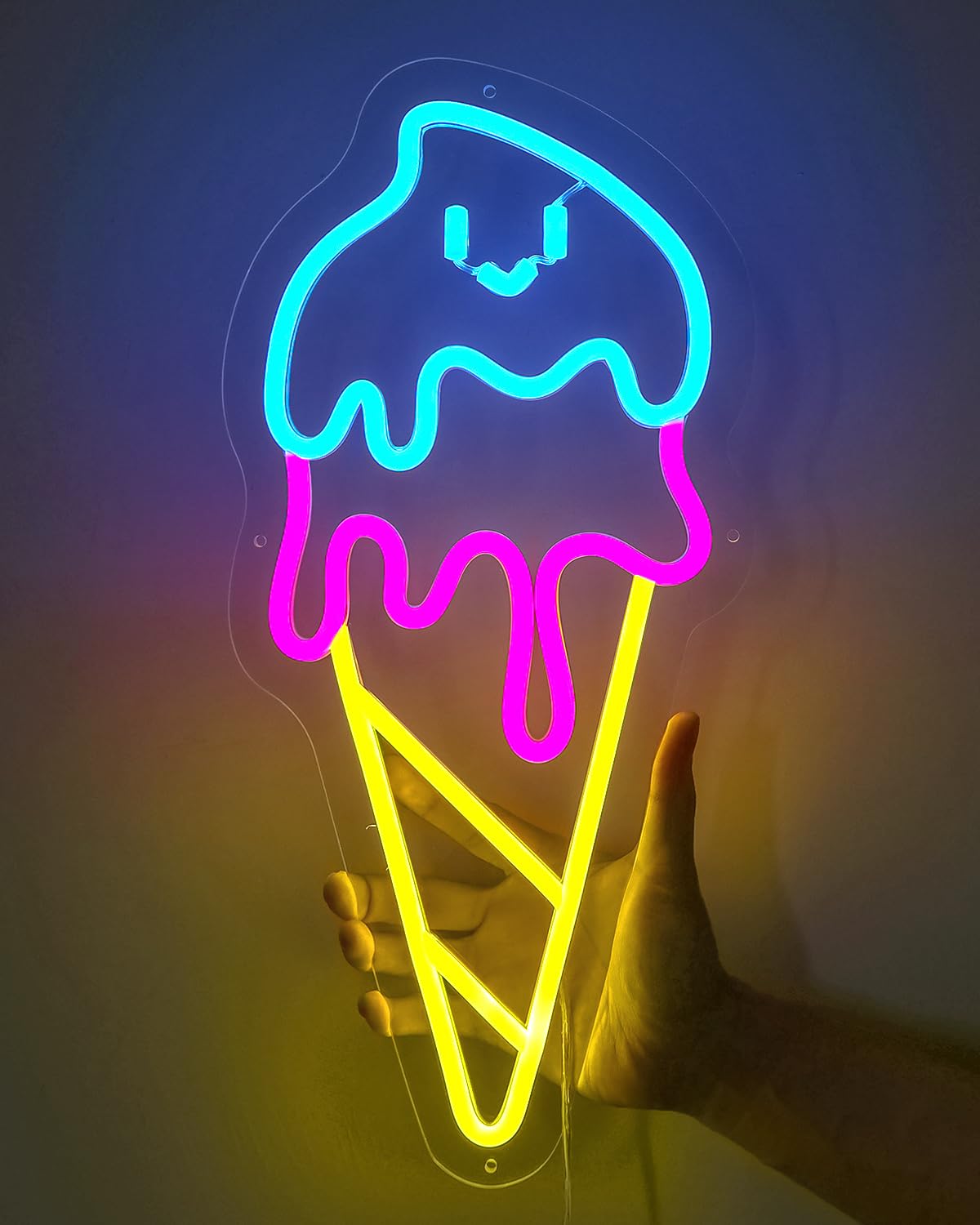 ICEE　アイシー　ライトアップ看板　ストアディスプレイ　ネオンサイン　アメトイ Amazon.co.jp: アイスクリームショップの装飾用アイスクリーム