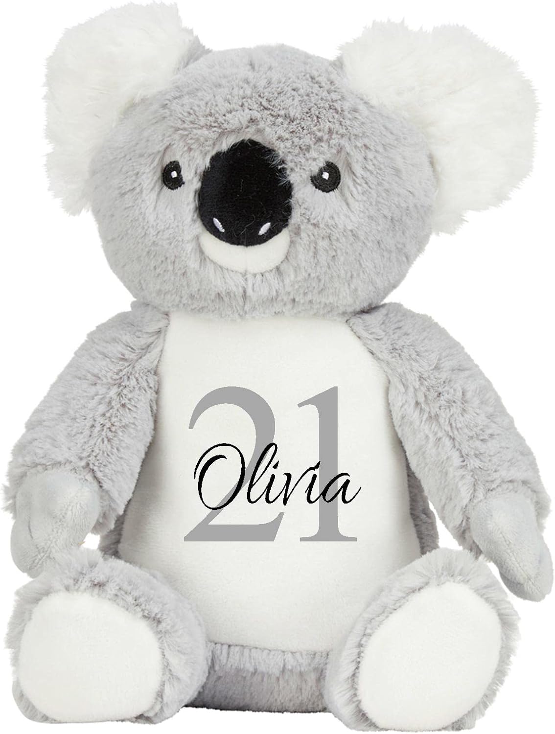 Personalised 21st Birthday Koala Bear Soft Toy, Happy Birthday Soft