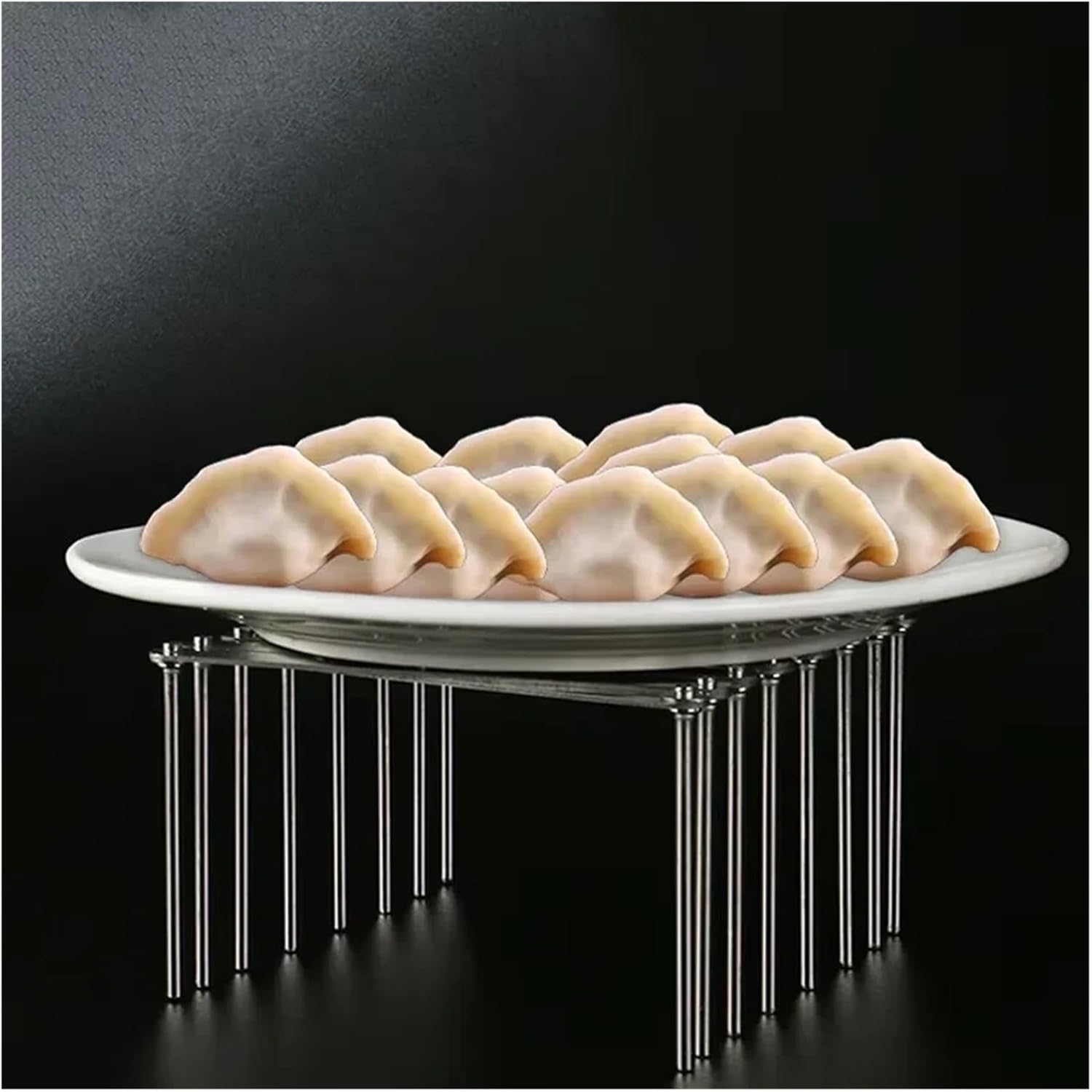 Fit for Retractable Storage Rack for Pot Lids - Space-Saving Stainless Steel Dish Holder - Heavy Duty Kitchen Organizer(SL-2PC)