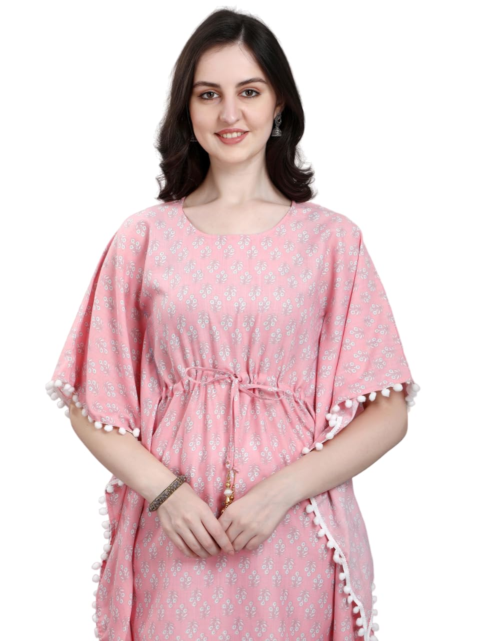 CHUKCHUK Floral Pink KAFTAAN Kurti