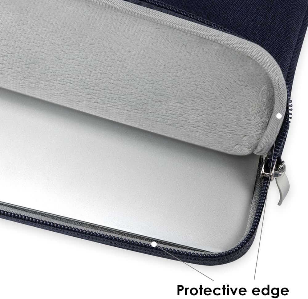 13-Inch Laptop Sleeve Case with Handle for MacBook Neo with A18 Pro Chip Released in 2026(A3404) & MacBook Air 13.6" (A3449 & A3113 & A2681) Travelling Carrying Canvas Bag Accessories (Deep Blue)