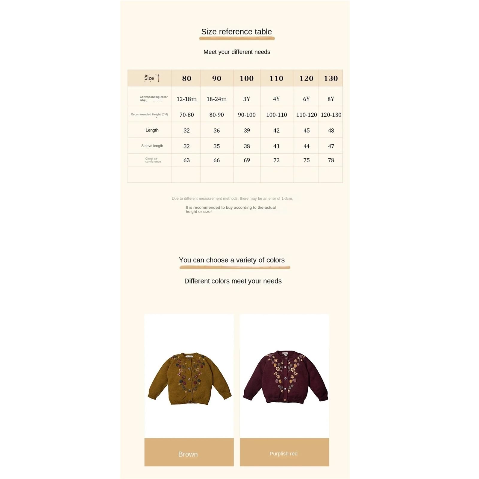 Cárdigan de Punto de Mora Bordado for niñas, Chaqueta cálida de otoño/Invierno for recién Nacidos y niños pequeños(Amaranth,12-18M Size 80)