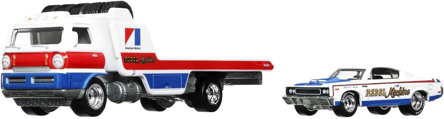 Hot Wheels Team Transport Wide Open with '70 AMC Rebel Machine