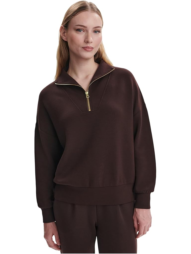 Brown Varley Hawley 1/2 Zip Sweat