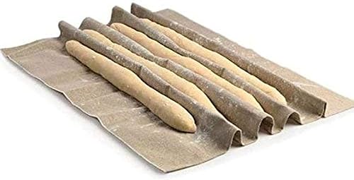 Bread Story - Panaderos profesionales de alta calidad lona 35 x 26 pulgadas lino natural resistente a prueba de tela para hornear panes de baguette