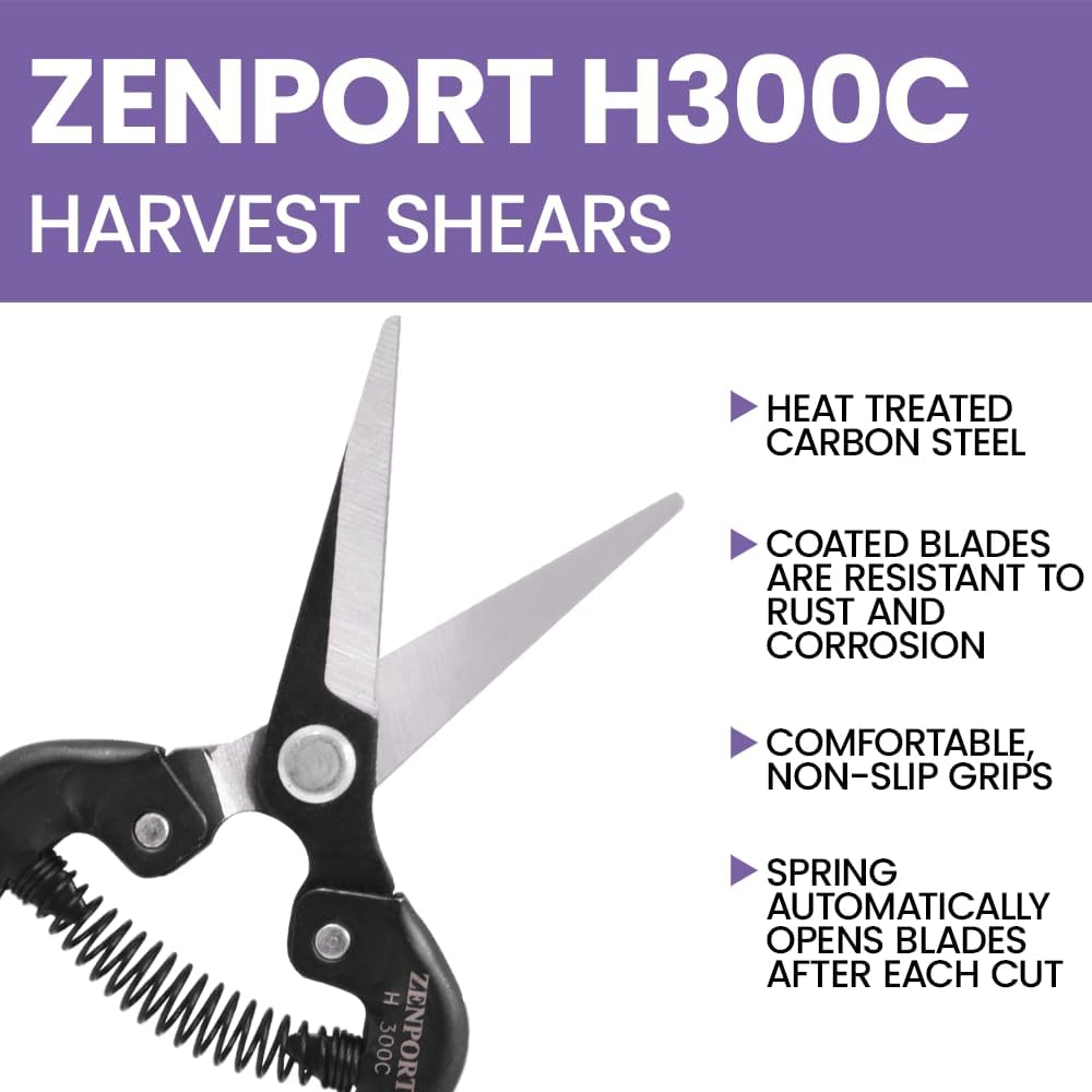 Zenport H300C-12PK Harvest Shear, red