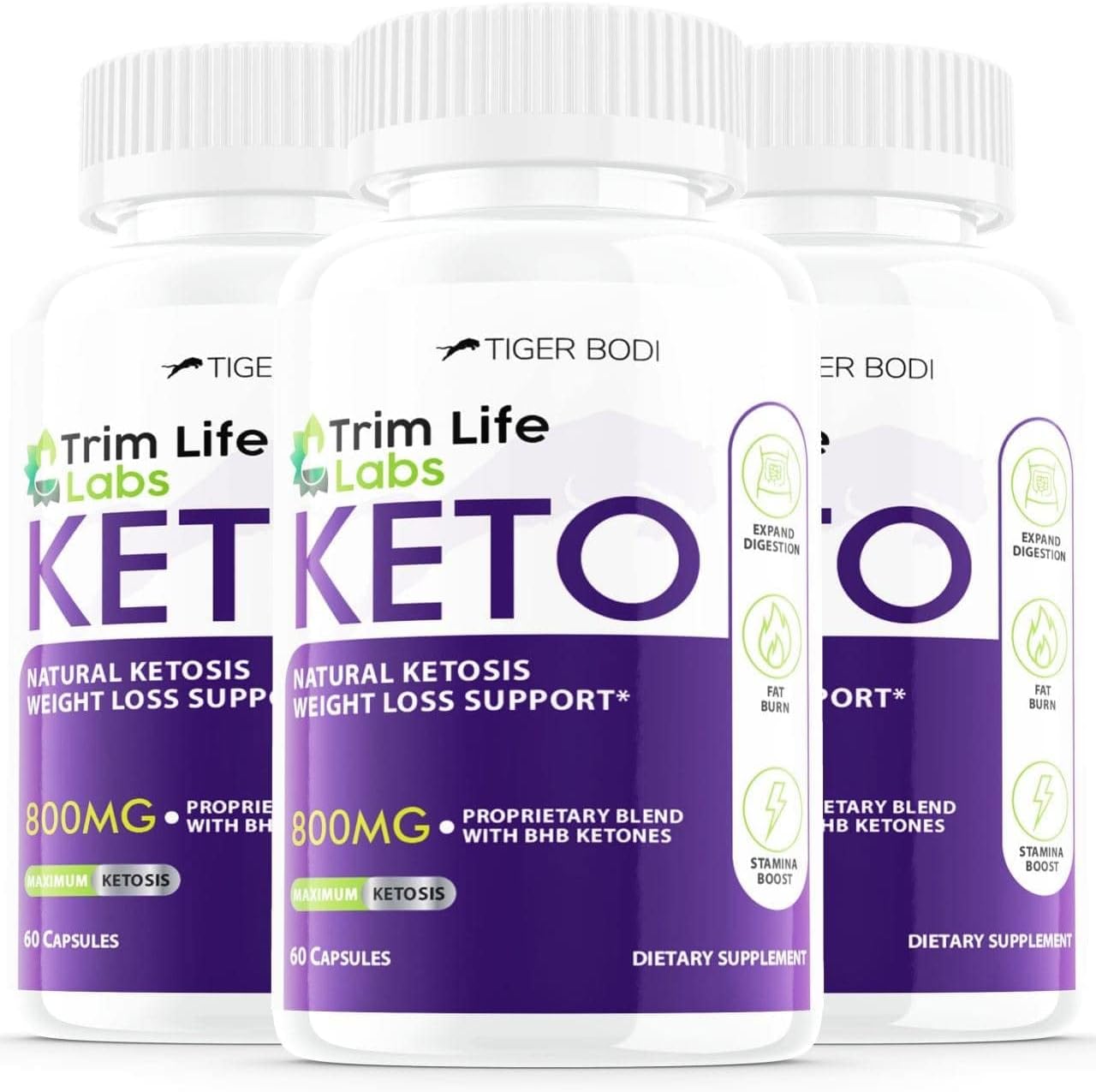 (3 Pack) Trim Life Keto Pills Labs Shark 800mg Tank Xtra Tablets (3 Month Supply)