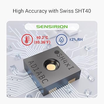 YoLink Smart Wireless Temperature & Humidity Sensor (-22 to 158°F) for Fridge/Freezer/Pet Cage/Tank Monitoring, Alexa/IFTTT Compatible, Hub Included