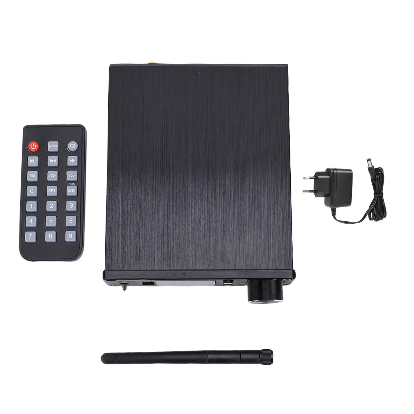 Cuifati Amplificador Bluetooth ESS9018k2m, Receptor Estéreo 200W con Bluetooth 5.3, Entrada USB/Óptica/Coaxial, Amplificador de para el Hogar para Altavoces Pasivos, Mini HiFi Clase D con Bajo