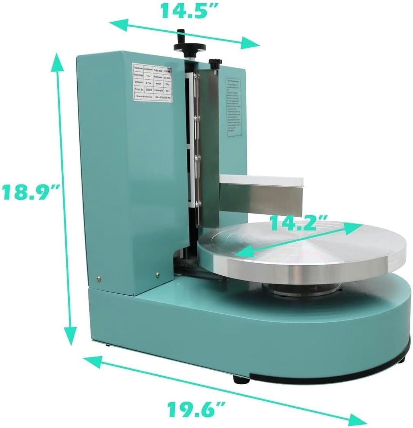 Electric Machine for Decorating Cakes, Electric Vertical Machine for Scattering Cream for Pastel