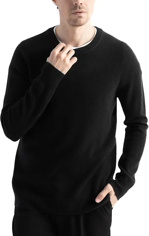 Chanyarn Men's 100% Merino Wool Sweater 2025 Fall Winter First-Line Ready to Wear Crew Neck Long Sleeve Seamless Knit Sweater