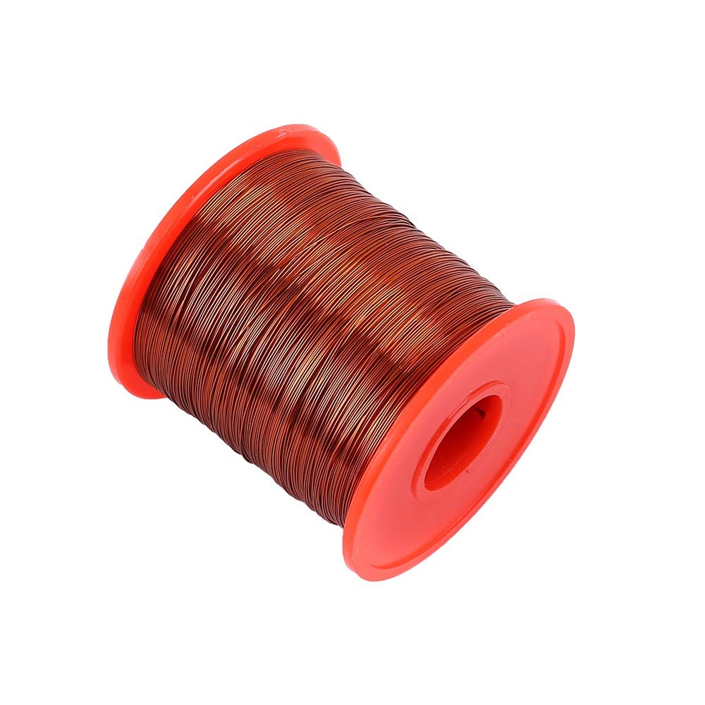 Filo Rame Smaltato,0,33mm Diametro Bobina Rame per Induttori di Trasformatoriper Collegamento e Saldatura (500g)