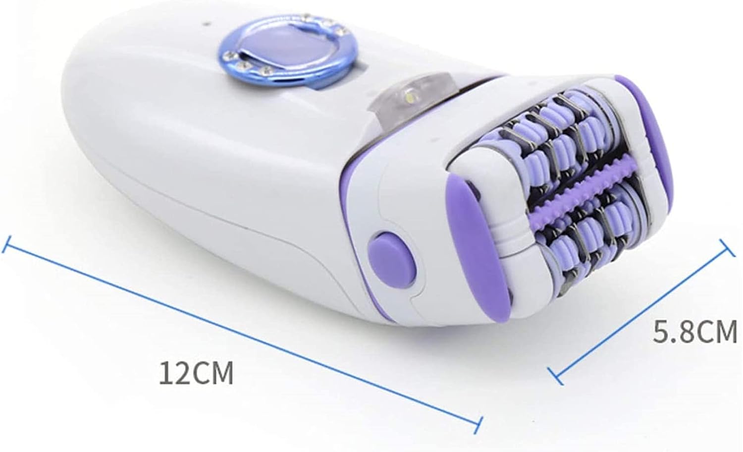 Electric Shaver for Women,2 in 1 Painless Ladies Electric Hair Removal Razor,Bikini Trimmer for Legs Underarms Arms Body Portable Face Epilator,Purple