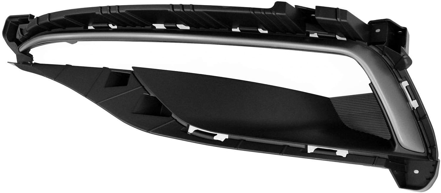 Multiple Manufactures 2015-2017 Hyundai Sonata Front Driver Side Fog Light Bezel; For Sport Models; Black Primer Finish; Made Of Pp Plastic Partslink HY1038129