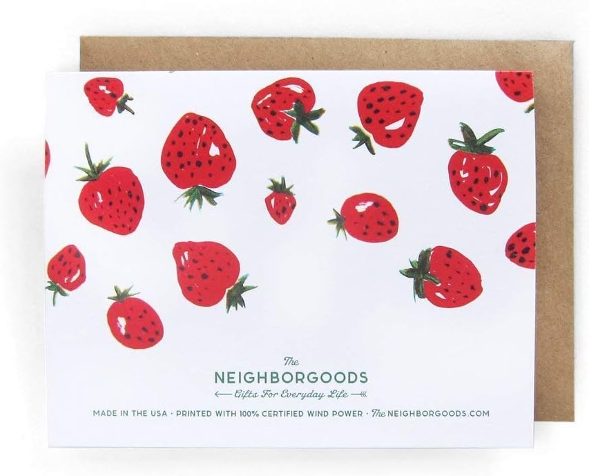 Thank You Berry Much Greeting Card - Set of 8