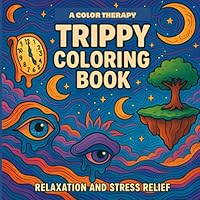 Trippy Coloring Book: A Color Therapy B0F62L5W98 Book Cover