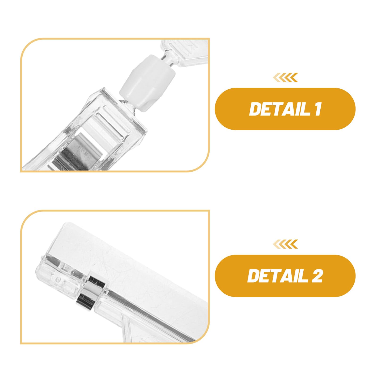 24 Pezzi Clip Trasparente per Cartellini Supporto Cartelli Plastica Clip Esposizione Prezzi Pinze per Etichette Scaffali e Bancarelle Facili da Installare e Riutilizzabili per