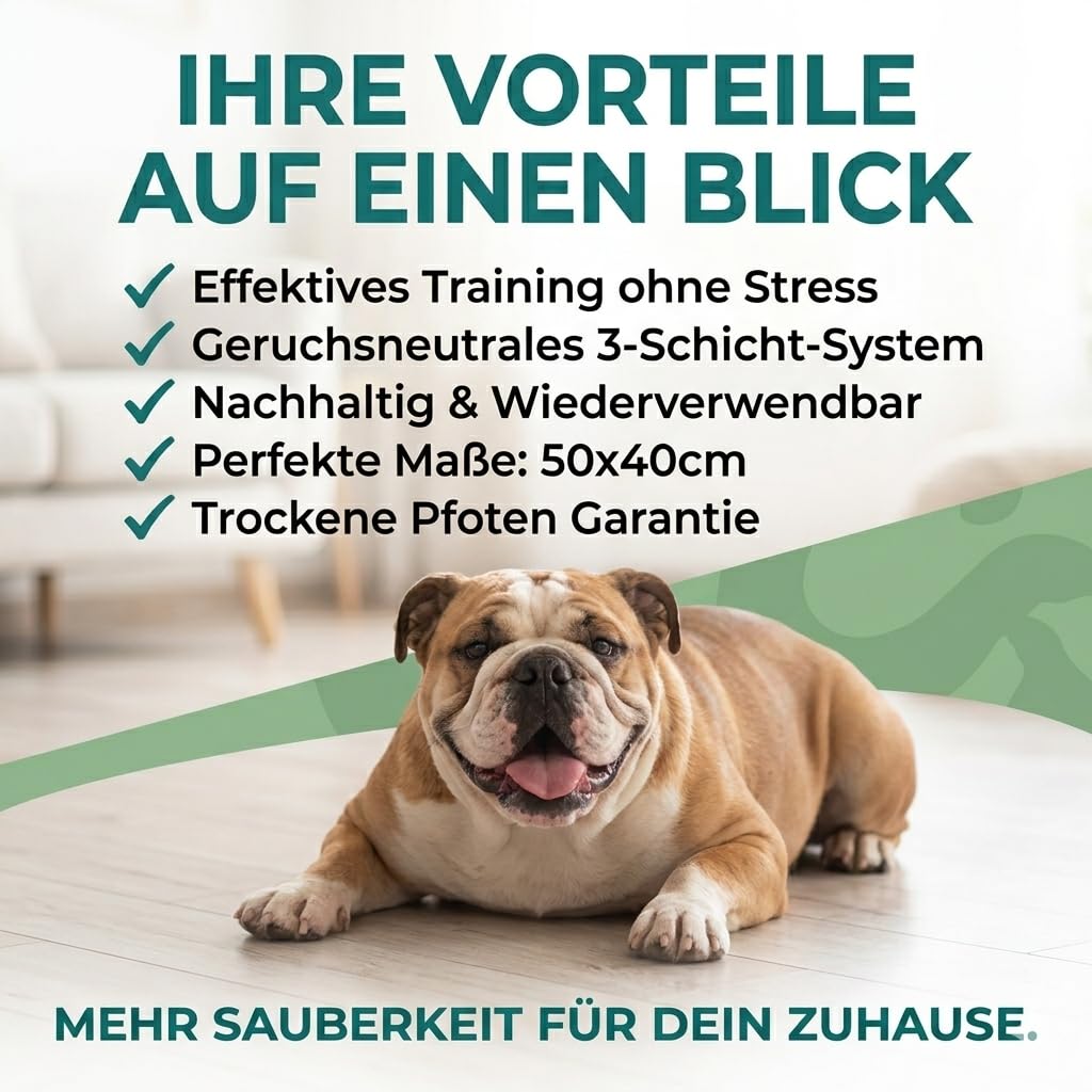 Toilette pour chien avec gazon artificiel et bac collecteur 50 x 40 cm – 3 couches pour intérieur et extérieur – Tapis d'herbe réutilisable pour dressage aux toilettes, balcon et appartement – Facile