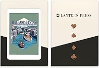 Vista 4 de Lantern Press Seattle, Washington, Ballard Locks, 52 Playing Cards for Adults, Poker Size Card Deck