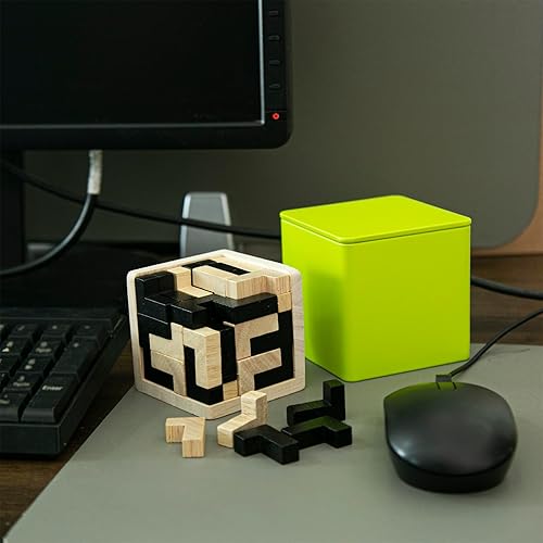 Miniatura 5 de Rompecabezas de bloques rusos de madera, rompecabezas de cerebro para adultos, rompecabezas 3D, rompecabezas de aprendizaje cerebral, juguetes de