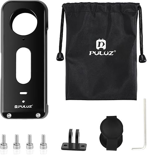 Miniatura 7 de PULUZ for Insta360 X3 Metal Protective Cage + Silicone Lens Guards Protector Shockproof Anti-Drop All-Round Protection for Insta360 X3 Housing Frame