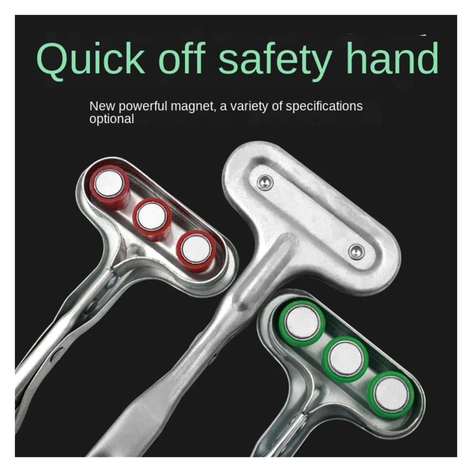 Starke magnetische Klaue Pick Up Tool Heavy Duty Krallenaufnahmewerkzeug aus kohlenstoffreichem Stahl, robuste Industrie-Sicherheits-Handzange, langlebig, starke magnetische Stempel-Sicherheitsklemme