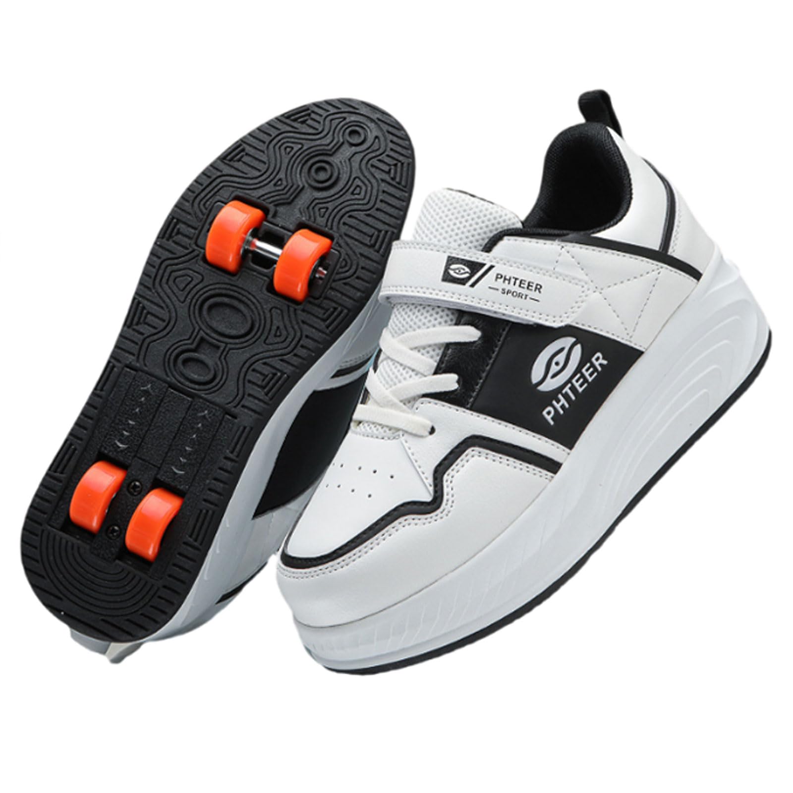 Zapatillas Deportivas con Ruedas para niños,2 en 1 Zapatillas con Ruedas,Zapatillas de Skateboarding Niñas Niños,Retráctil,Comodidad,para Regalos de cumpleaños y Navidad