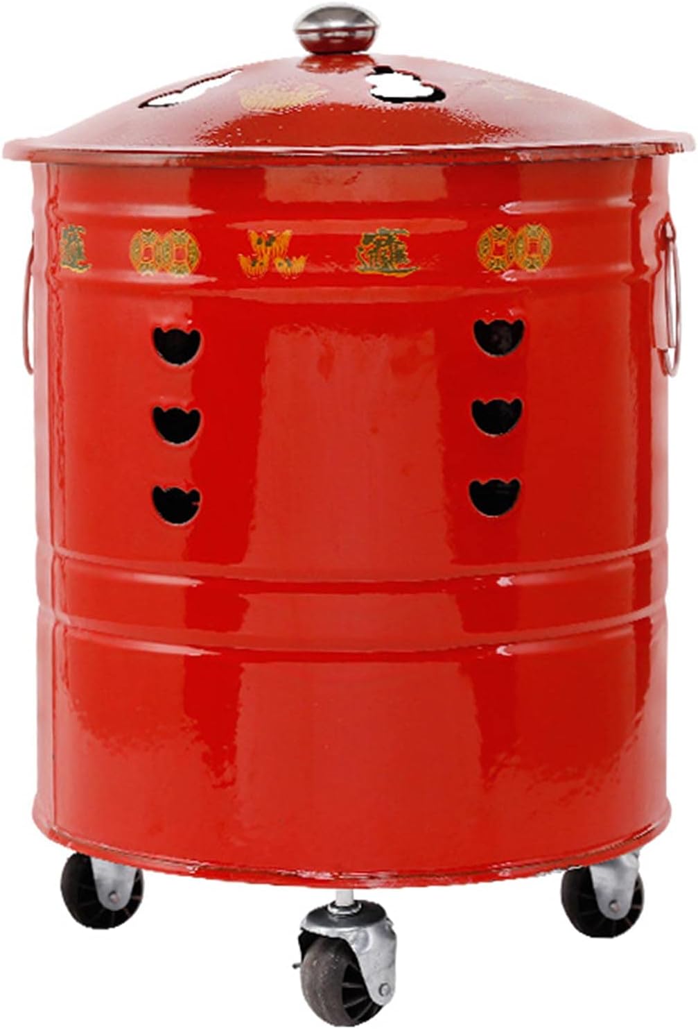 HELOU Small Medium Large Metal Garden Incinerator Fire Bin Burning Leaves Paper