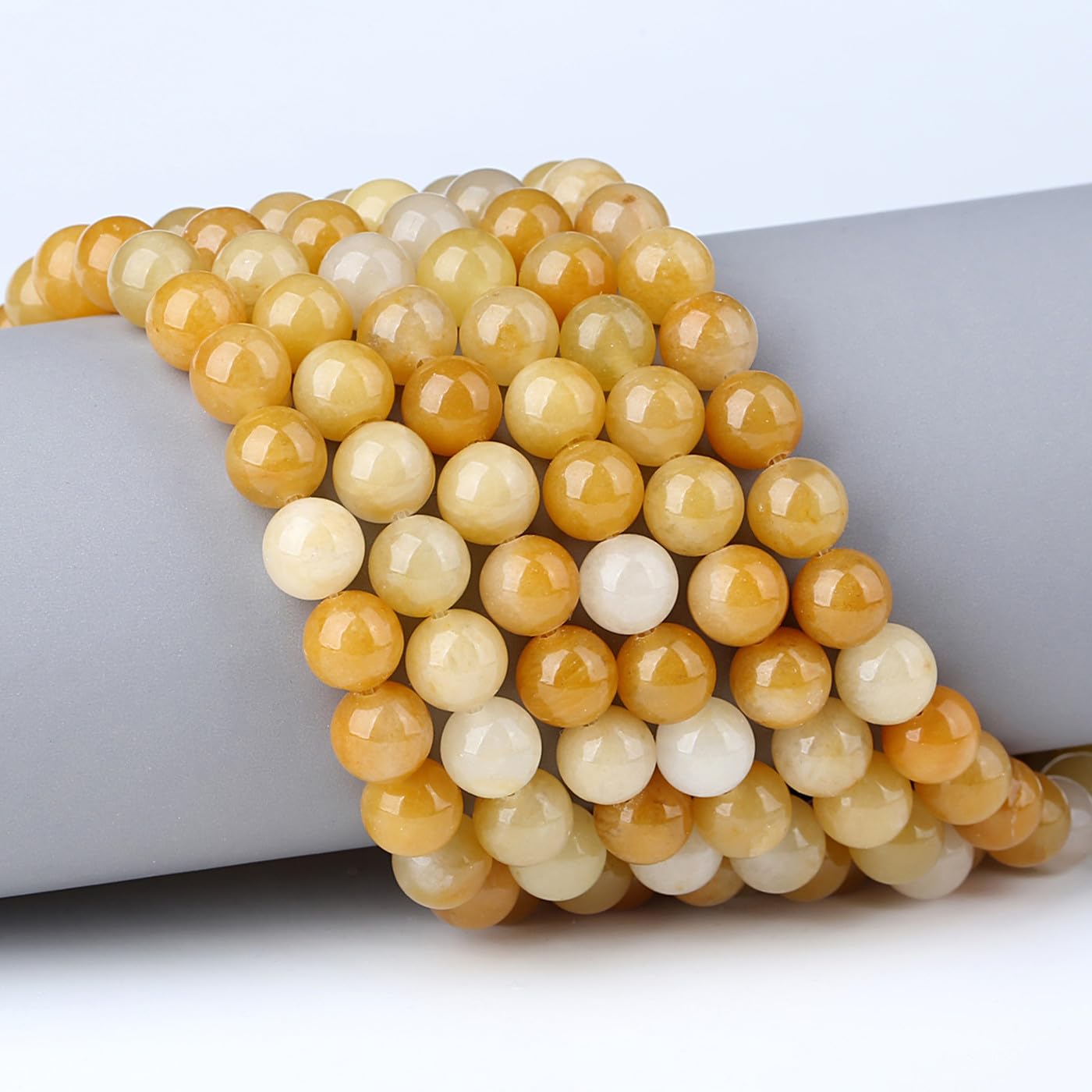 Naturstein Perlen 6mm Schwarz Onyx - 62 Stück Für Schmuck Basteln