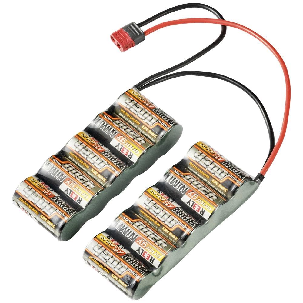 Reely Modellbau-Akkupack (NiMh) 12 V 4200 mAh Zellen-Zahl: 10 Side-by-Side T-Stecksystem
