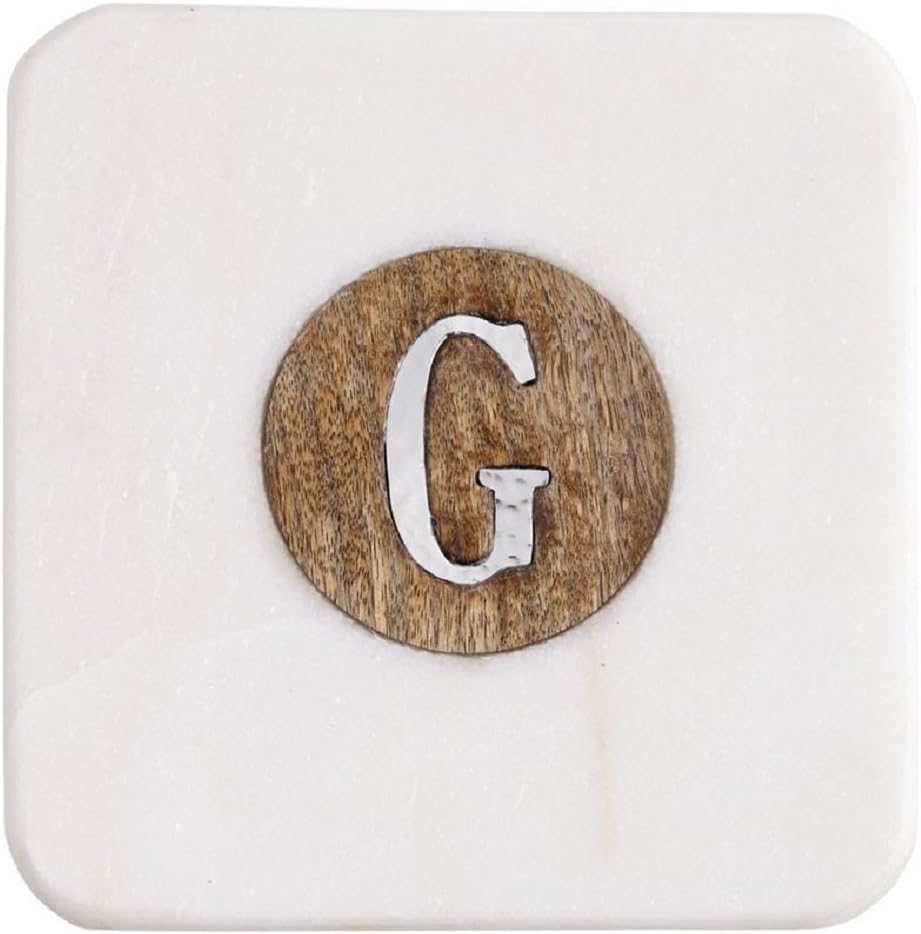 Mud Pie Initial Marble Board Set (G)