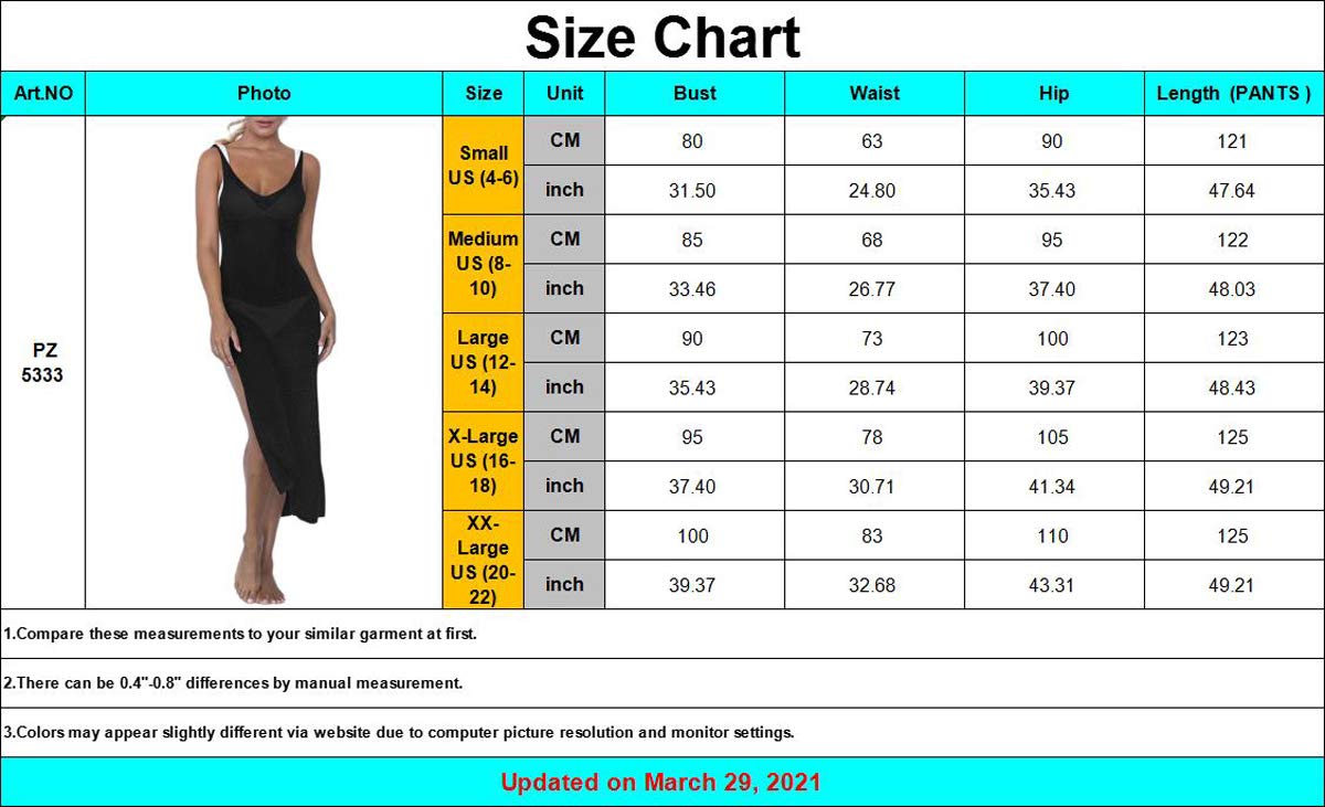 PerZeal Sexy senza maniche costume da bagno coprire Ups puro Crochet Plus Size Beach Bikini vedere attraverso costumi da bagno Maxi abiti, 5333nero, XX-Large