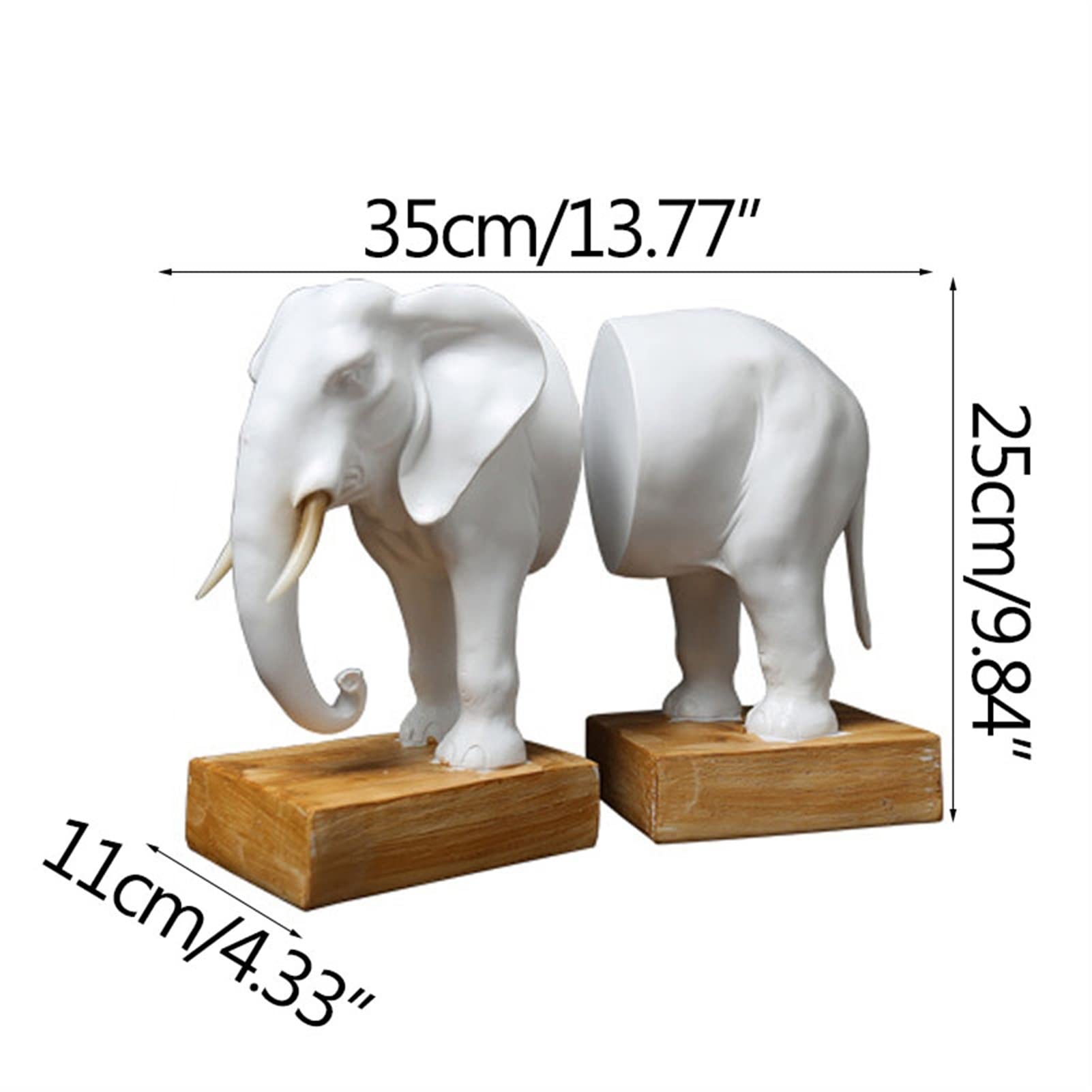 Antique Elephant Bookends Home Study Room Office Office Decoration Unikalne Podpórki do Książek