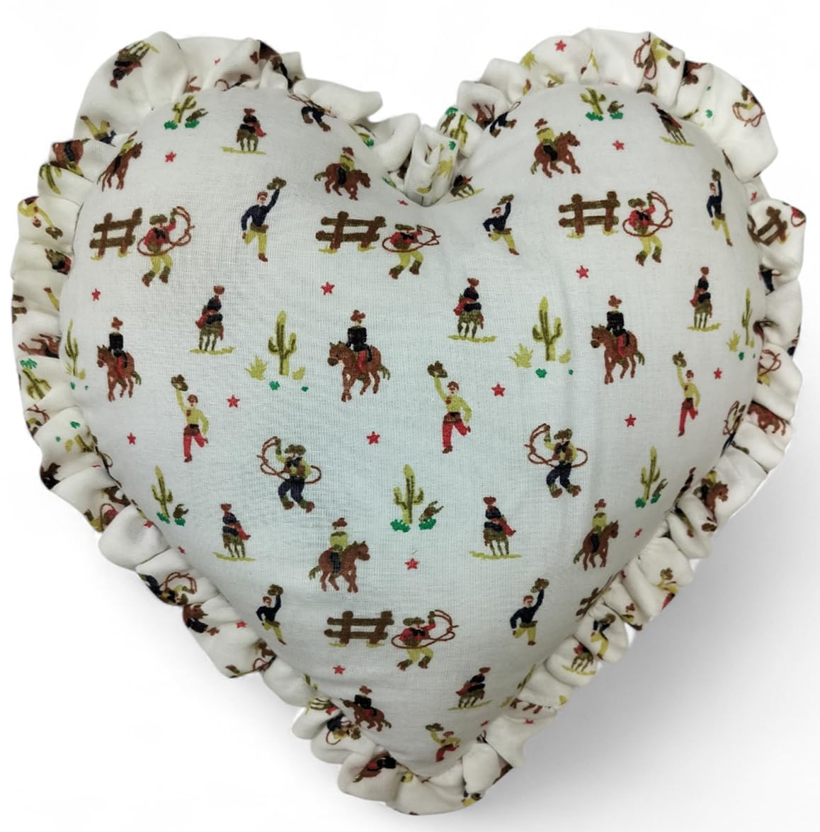 ACCENTHOME Style Floral Heart Decorative Throw Pillow Featuring Beautiful Floral Designs (35cm x35cm - Set of 1)