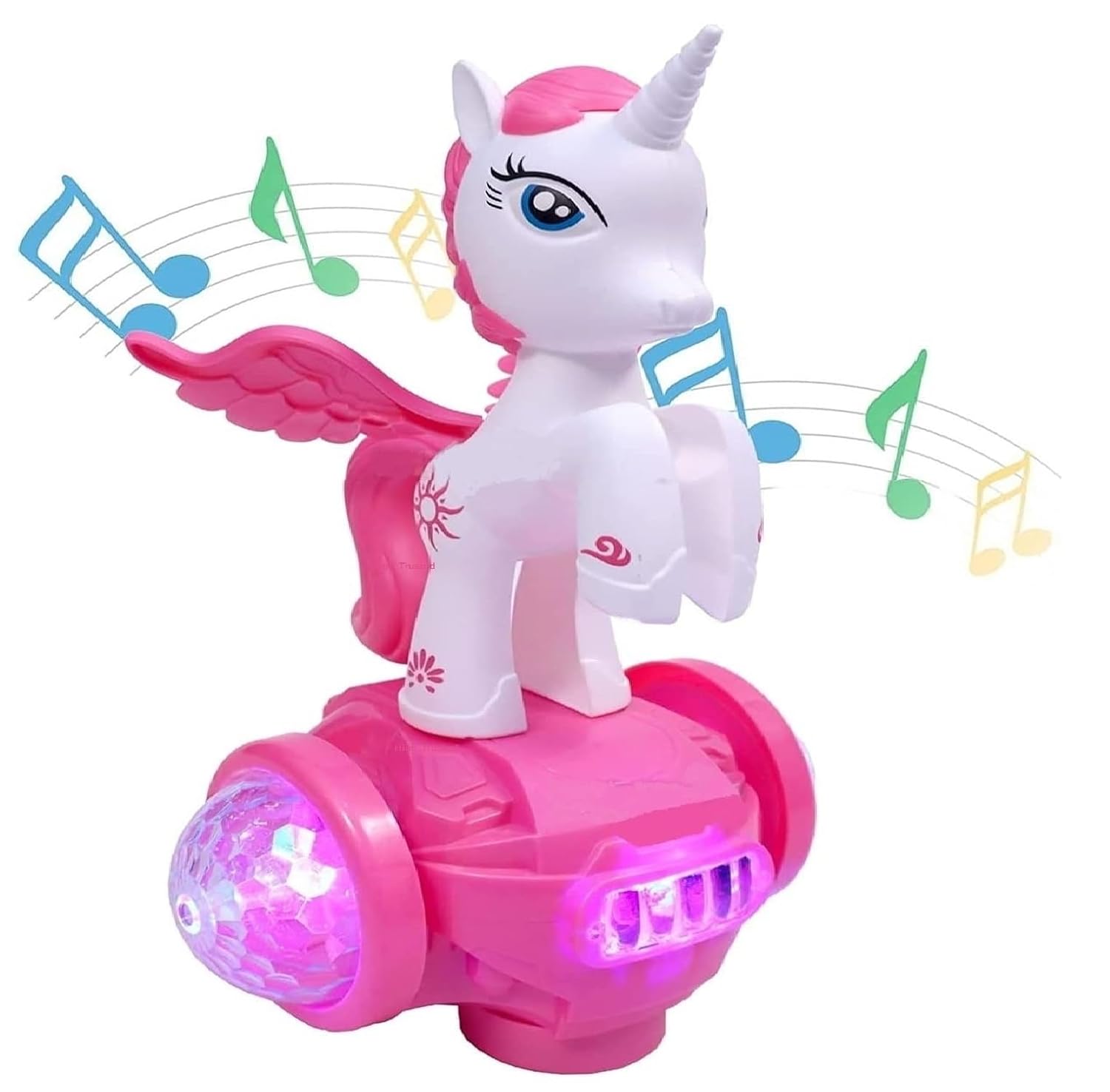 Buy HIGH TRUSTED 360 Degree Baby Horse Stunt Toy Lights and Sound Electric Car Model Toy
