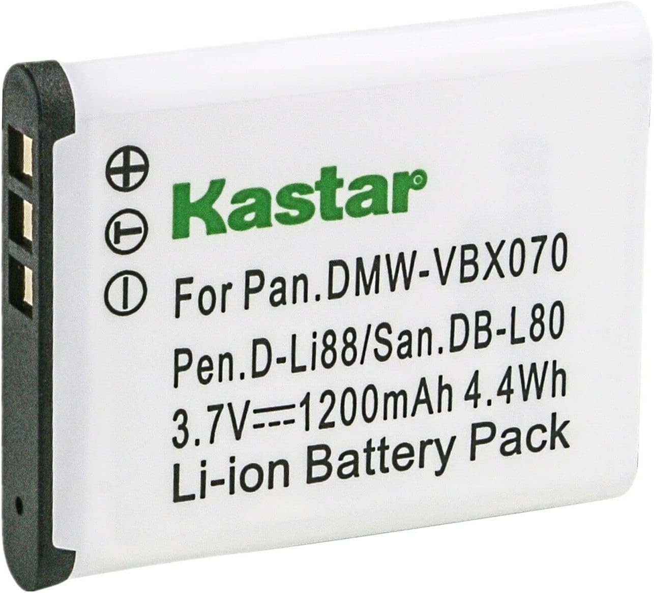 Kastar 1-Pack Battery VW-VBX070 Replacement for Panasonic VW-VBX070 VW-VBX070-W VW-VBX070GK Battery, Toshiba PX1686 PX1686E-1BRS Battery, Toshiba Camileo BW10 Camileo SX500 Camileo SX900 Camera