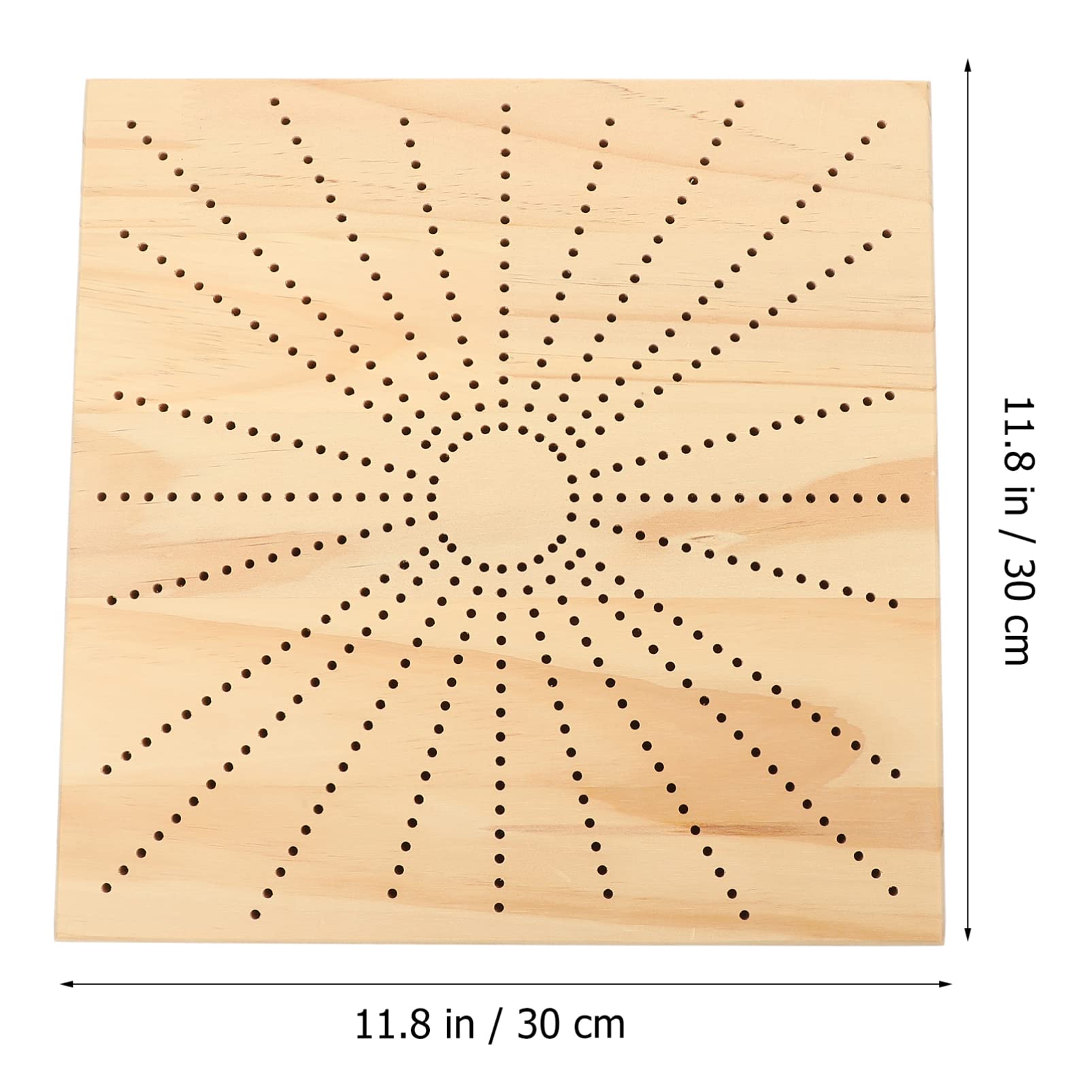 Homoyoyo 1 Set Handmade Knitting Board Crochet Positioning Tool for DIY Projects Durable Weaving Board for Beginners and Craft Enthusiasts