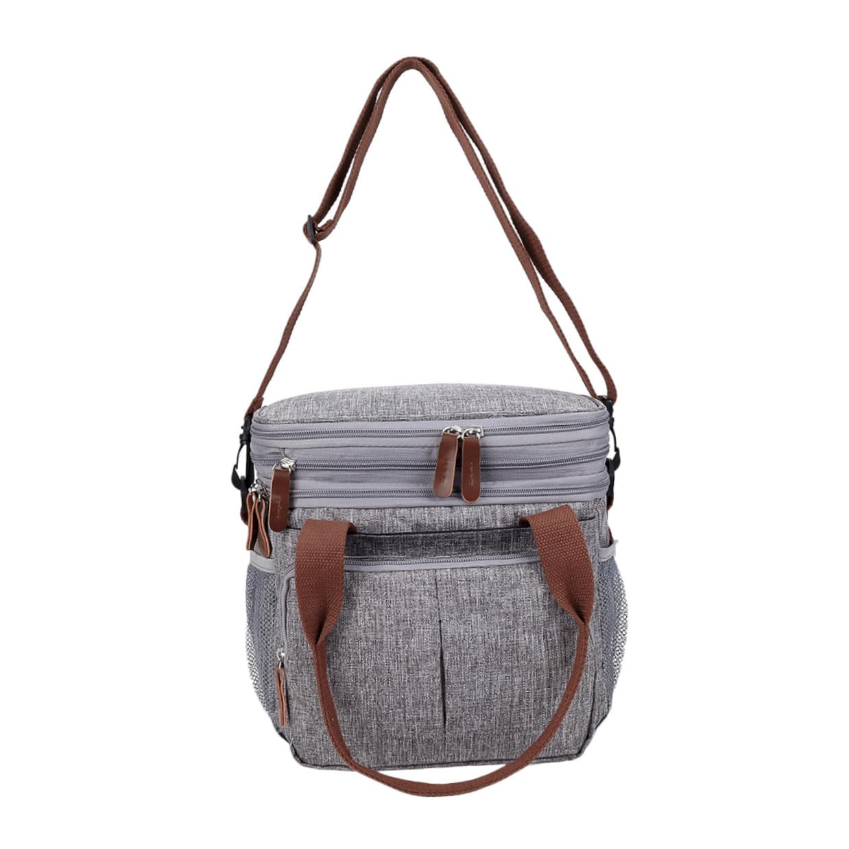 Gadpiparty Wasserdichte Lunch tasche Große Kapazität Isolierte Kühltasche Picknicktasche für Outdoor Arbeit Schule mit Netzfächern und Reißverschluss