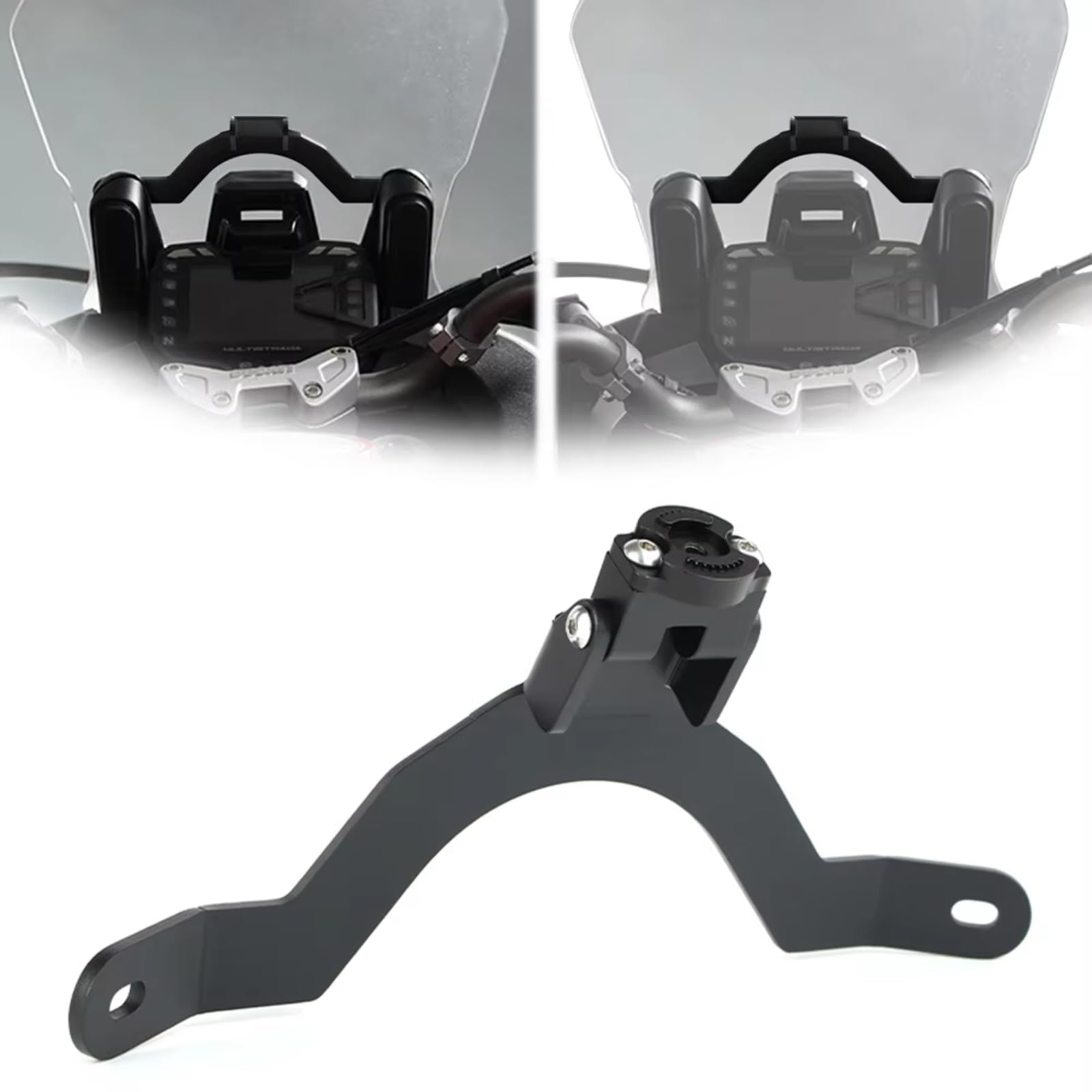 Moto Support Téléphone Compatible avec Ducati pour Multistrada 1200 Pikes Peak 2016-2017 Support De Téléphone Support De Navigation GPS pour Moto
