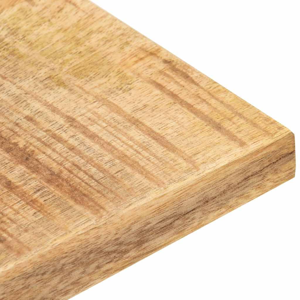 vidaXL Mangoholz Massiv Tischplatte Massivholzplatte Holzplatte Ersatztischplatte Holz Platte für Esstisch Esszimmertisch 25-27mm 80x80cm