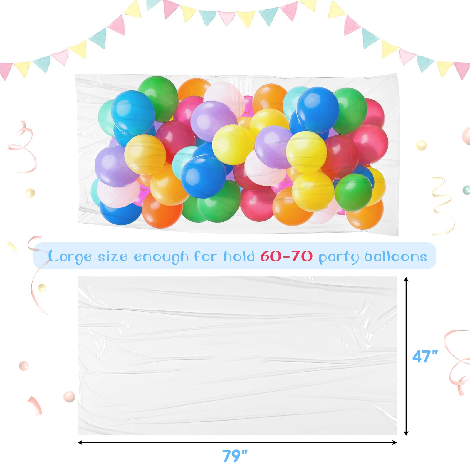 Amazon.com: 3 Pack Large Balloon Bags for Transport Reusable 79 x