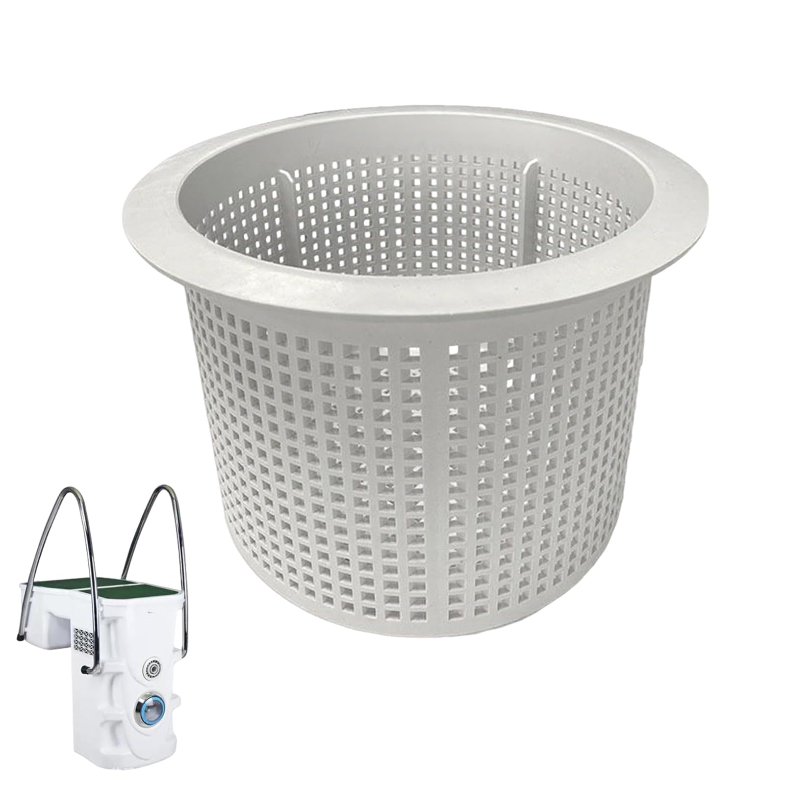 Support de panier d'écumoire de piscine à fixation interne et externe haute stabilité