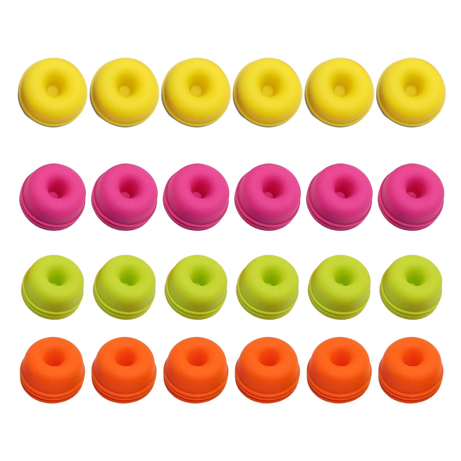 Mirweon Pack of 24 Silicone Muffins Cups Nonstick Baking Pan for Cupcake Doughnuts Dishwasher Safe Dessert Bakewares Cupcake Liners