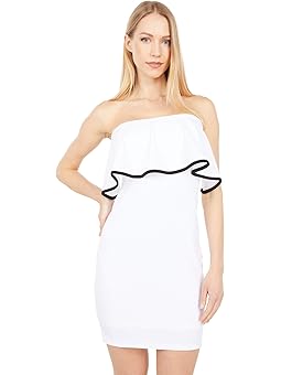 Bebe Scuba Crepe Strapless Jumpsuit With V Notch Mnje Bebe Scuba Crepe Strapless Jumpsuit With V Notch Mnje