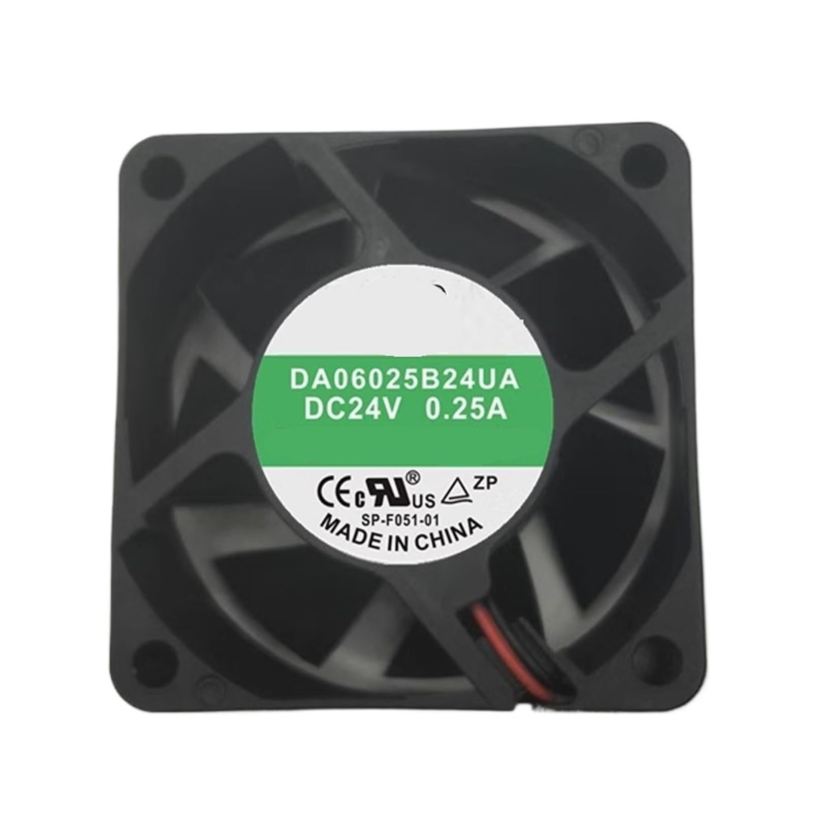YMUGUEGH DA06025B24UA 6025 24V 0.25A 60 * 60 * 25MM 6CM 2-wire cooling fan