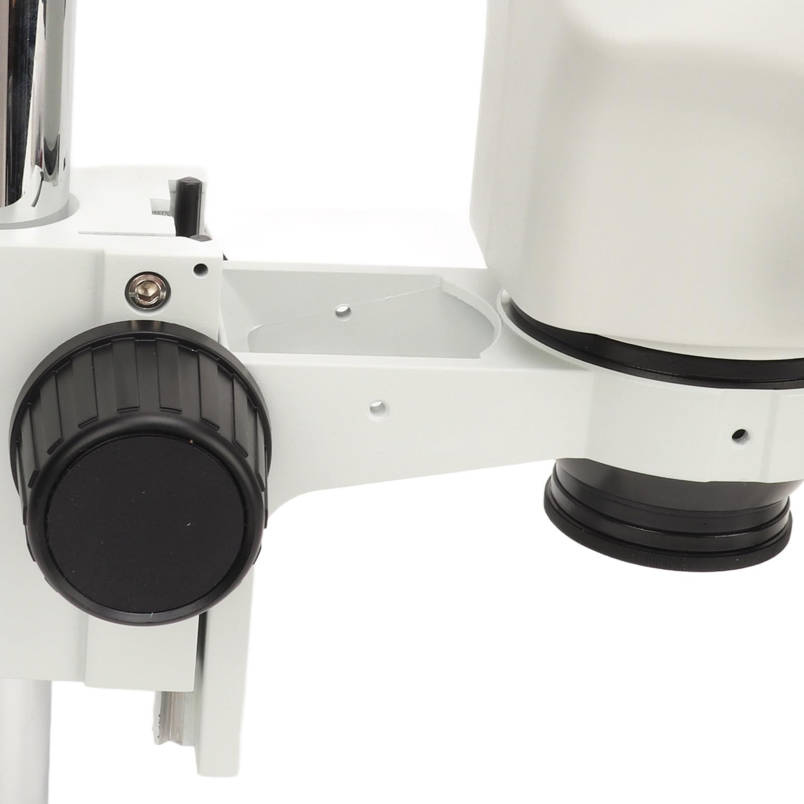 Microscopio Estéreo Trinocular, Microscopio con Zoom Estéreo de Silicona ABS, Aumento de 7X a 45X, Objetivo de 0,7X a 4,5X, Ocular 10X para Reparación y Soldadura de Electrónica