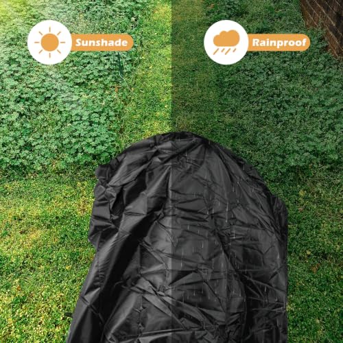 Funda para cortacésped negro de tela anti-uv 4