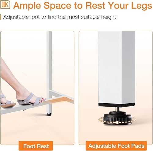 Miniatura 39 de ODK Mesa de bar de 55 pulgadas, mesa de bar de altura de barra, mesa de barra de altura de mostrador, mesas rectangulares de encimera de cocina y