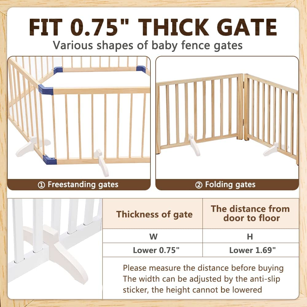 Uyoyous 2 Recinzioni In Legno Allungabili Per Cani Fino A 160 Cm